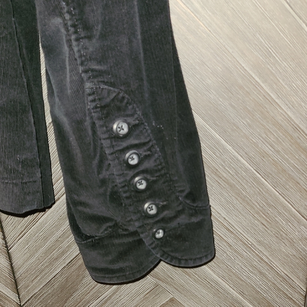 a.n.a Corduroy Black Blazer with Button Accents - Picture 8 of 10